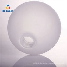 Pantalla de lampara de globo de cristal de luz colgante mate de opalo soplado a mano glass lamp shade lampshade